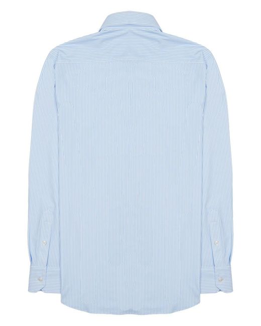 ARCHIVIUM BE UPDATED Blue Technical Fabric Shirt for men