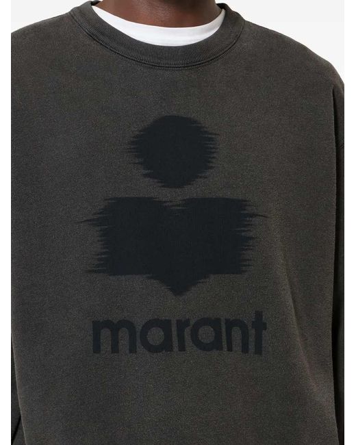 Isabel Marant Black Mikoy Printed Sweatshirt