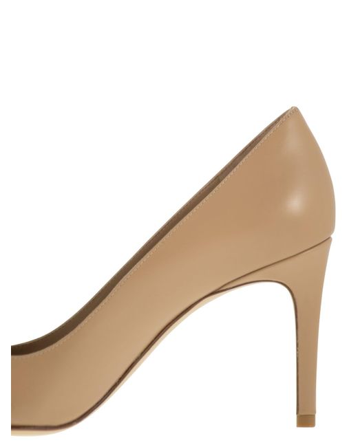Stuart Weitzman Natural Stuart Power 85 Lederpumps