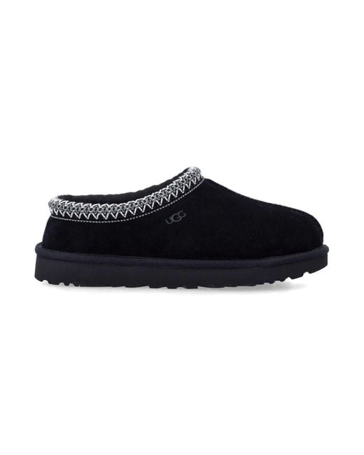 Ugg Black Tasman Ii S Suede Slippers