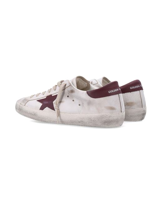 Golden Goose Deluxe Brand Pink Super-star Sneakers White And Red for men