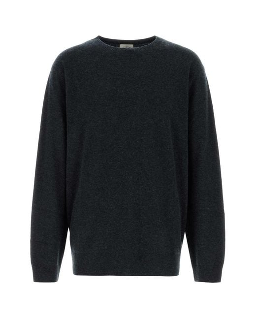 LeKasha Black Round Neck Sweater for men