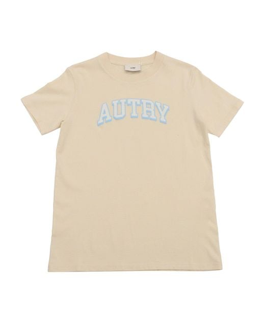 Autry Natural Main Kids Cotton Cream T-Shirt Short Sleeves