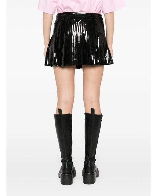 P.A.R.O.S.H. Black P.A.R.O..H. Godot Mini Skirt