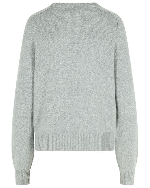 Khaite Gray 'Nera' grauer Kaschmirpullover