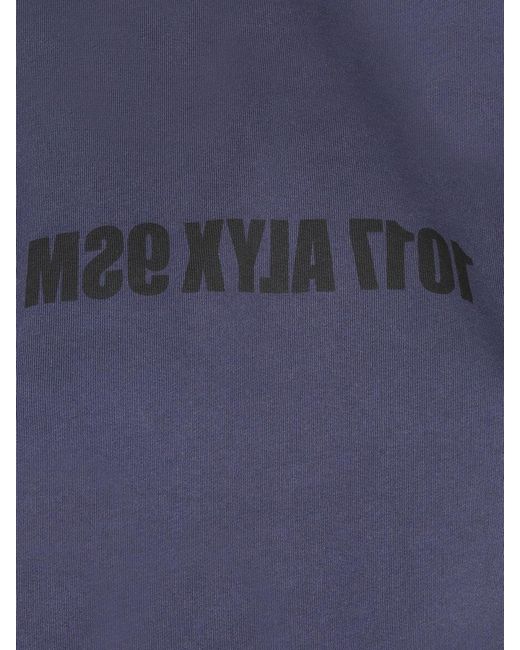 1017 ALYX 9SM Blue Relaxed-Fit Hoodie With Drawstring Hood