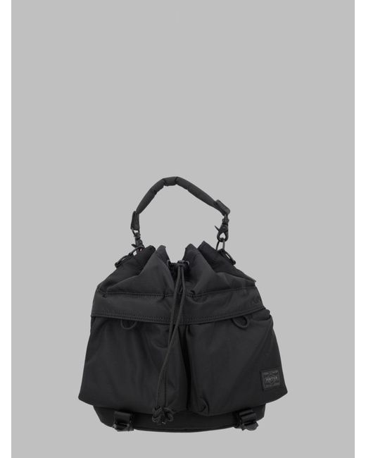 Porter-Yoshida and Co Black Mini All-Season Shoulder Bag for men