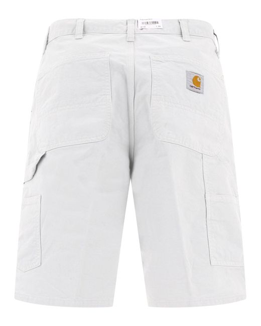 Carhartt Wip "single Knie" Shorts in het White voor heren