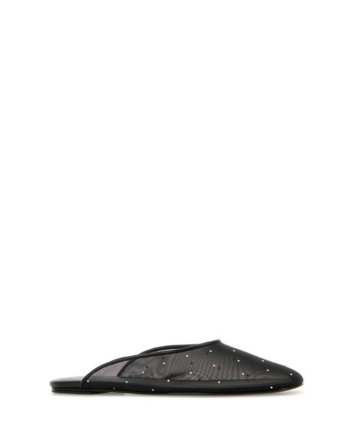 Magda Butrym Black Mesh Slippers