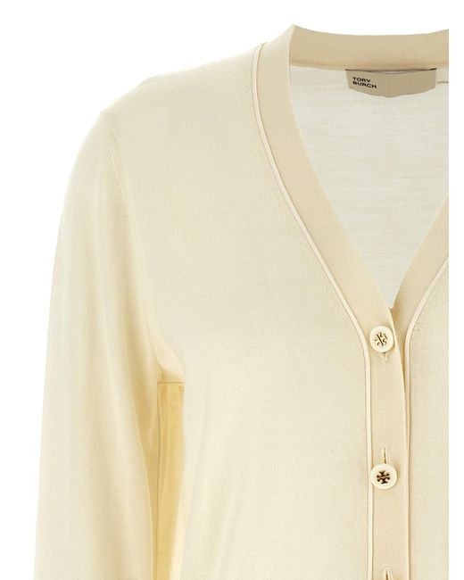 Tory Burch Natural Cardigan "Simone"