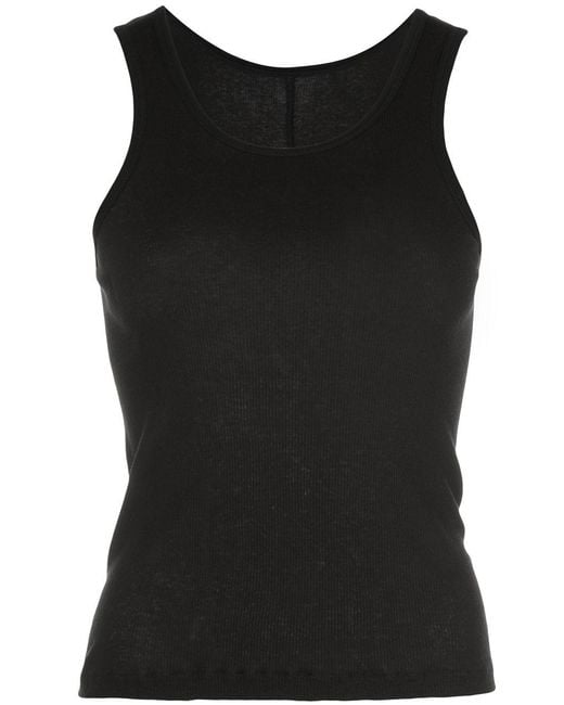 Wardrobe NYC Black Ribbed Tank for men