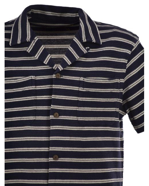 Polo Ralph Lauren Black Short Sleeved Knitted Striped Shirt