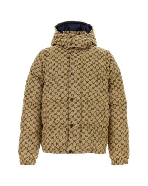 Gucci Green GG Fabric Down Jacket for men