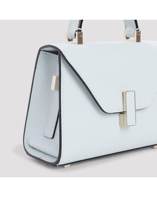 Valextra White Mini Leather Handbag