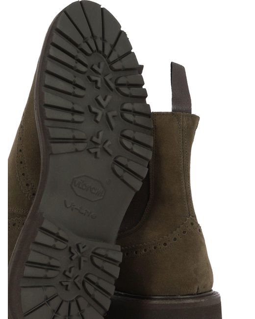Tricker's Brown Henry Flint Ankle Boots for men