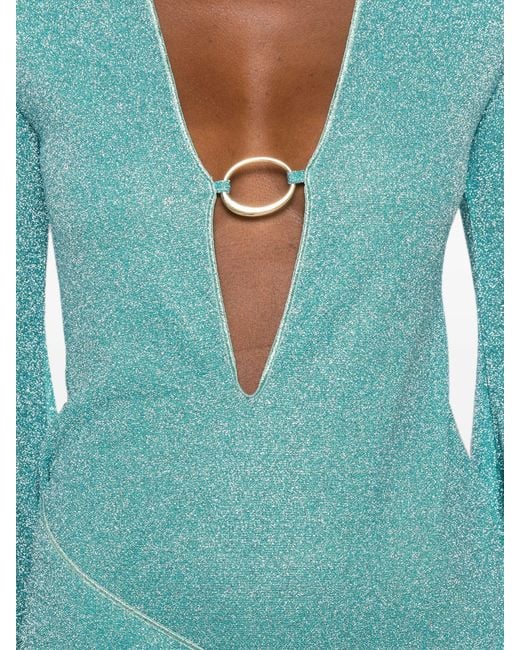 Oseree Blue Lumiere Pareo Dress