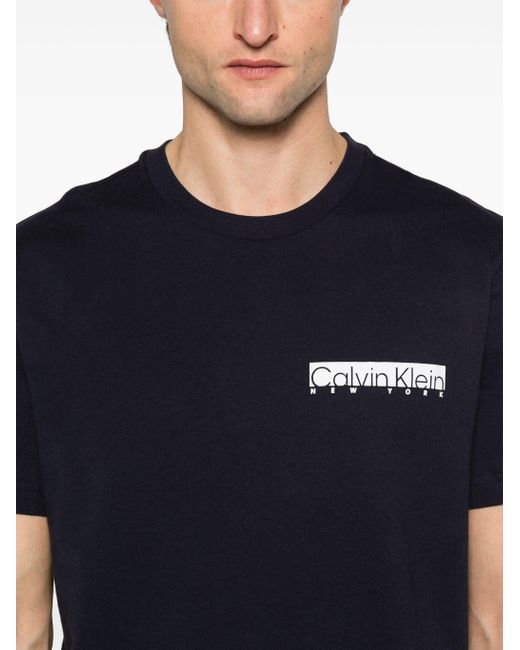 Calvin Klein Blue T-Shirt With Print
