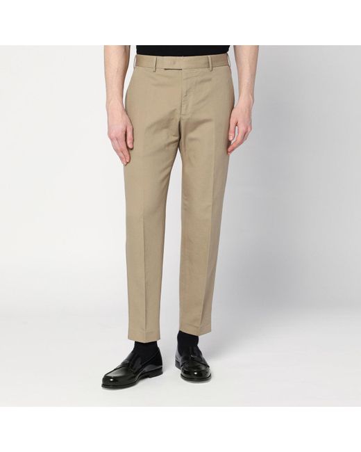 PT Torino Natural Cotton And Linen Trousers for men