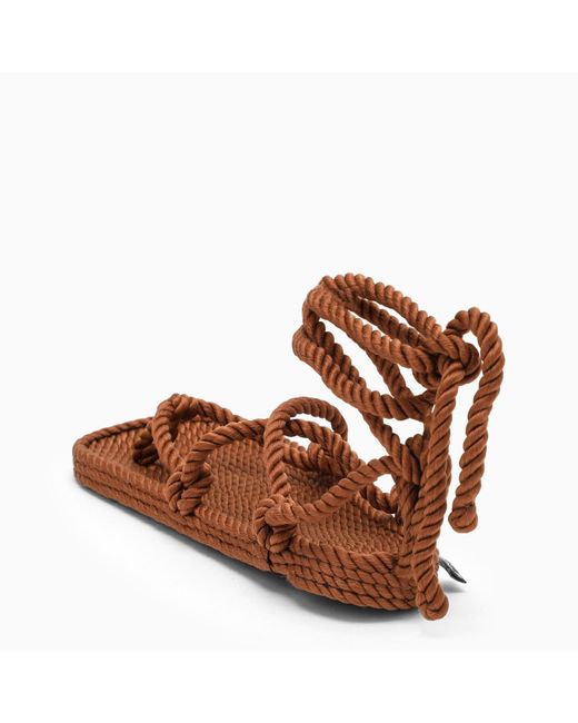 Nomadic State Of Mind Brown Rope Romano Low Sandals