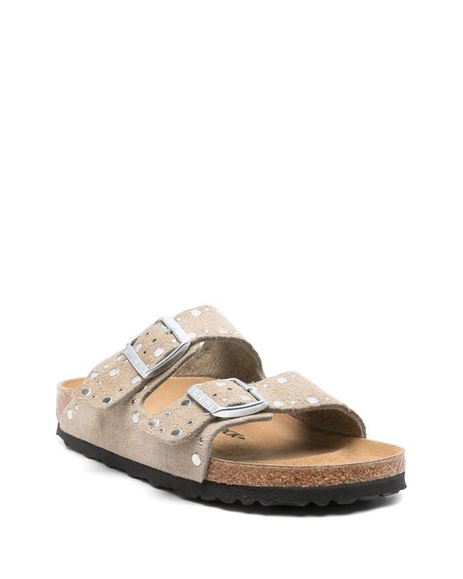 Birkenstock White Arizona Rivet Taupe, Suede Leather for men