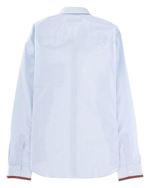 Gucci White Striped Shirt for men