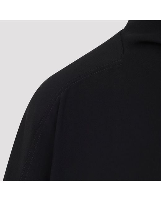 Rick Owens Black Jumbo Crepped Top