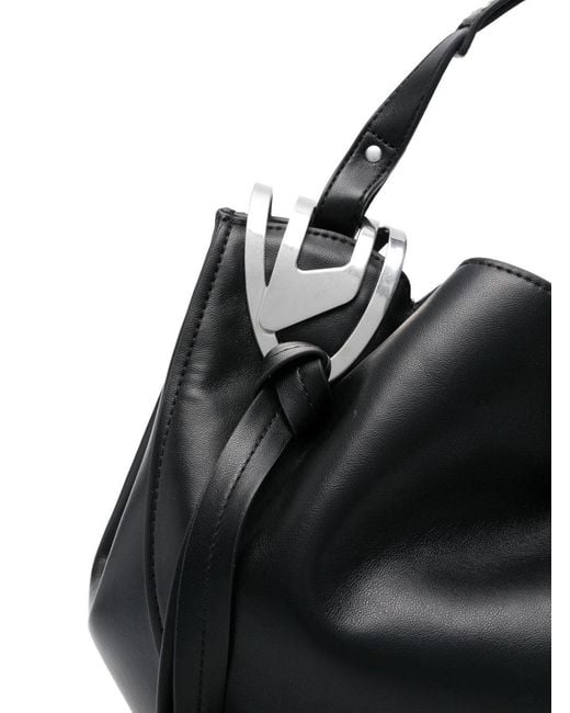 DIESEL Black Knot Medium Handbag