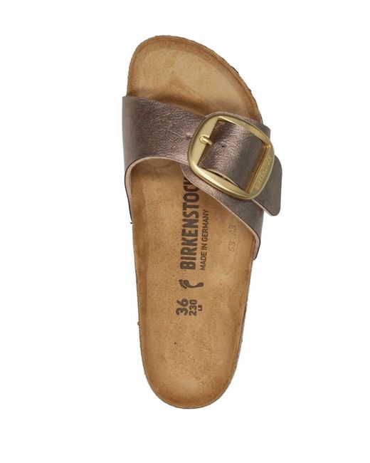 Birkenstock Brown Madrid Big Buckle Graceful Taupe, Birko Flor