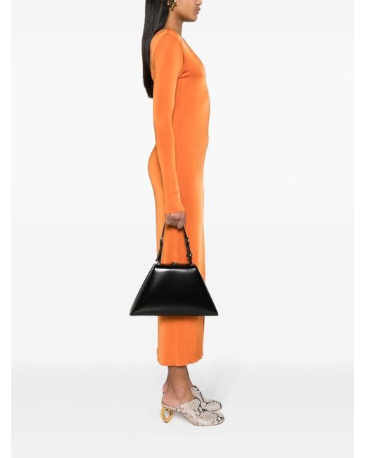 Prada Black Patent-Leather Tote Bag
