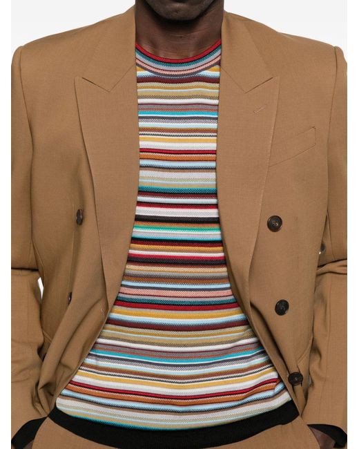 Paul Smith Black Signature Stripe Wool Sweater for men