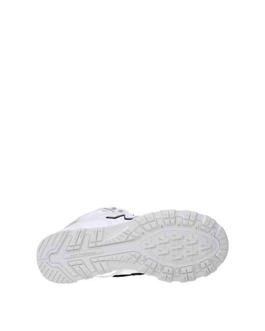 New Balance White Sneakers Comme Des Garcons Uomo Pelle Bianco for men