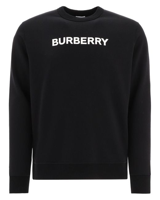 Burberry Sweatshirt aus Jersey aus einer Baumwollmischung mit Logoprint in Black für Herren