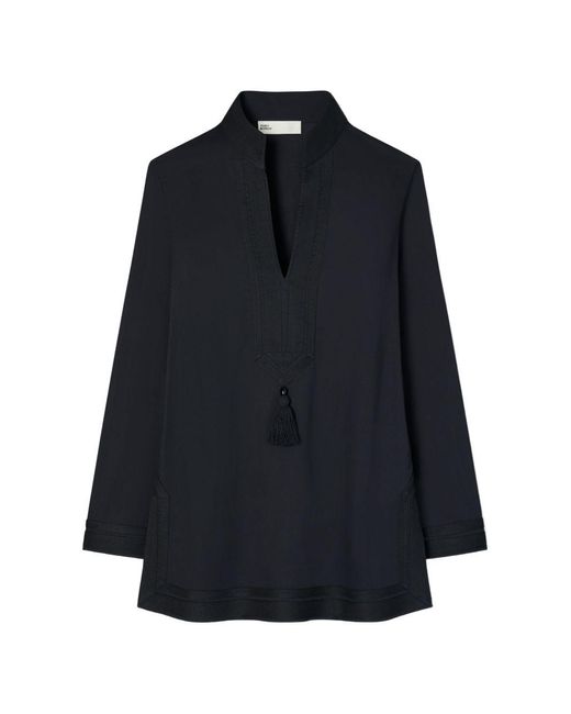 Tory Burch Blue Cotton Tory Tunic