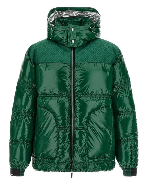 Nylon Puffer Puffer Jackets Verde-Uomo di Casablanca in Green da Uomo