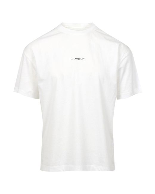 C P Company White T Shirts And Polos