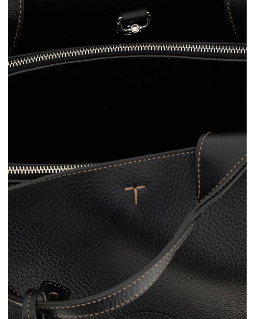 Tod 's Mini-sac à main en cuir Tod's en coloris Black