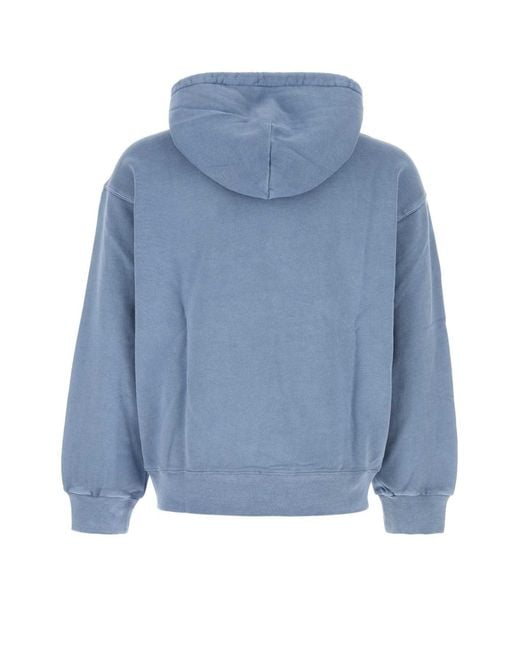 Carhartt Blue Hooded Nelson Sweatshirt Cotton Sweat