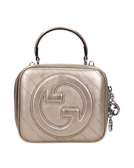 Gucci Handtassen Vrouwen Leer Goud/roze Goud in het Gray voor heren