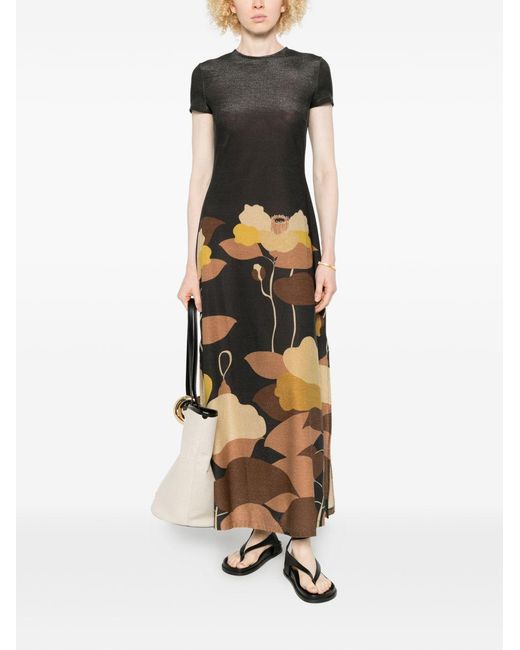 Siyu Gray Ninfa Long Dress
