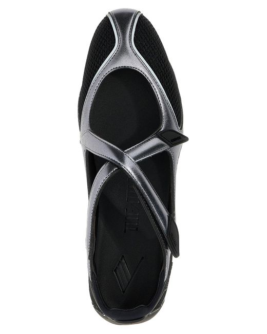The Attico Black Der Attico 'Floor 01' Ballet Flats Flats