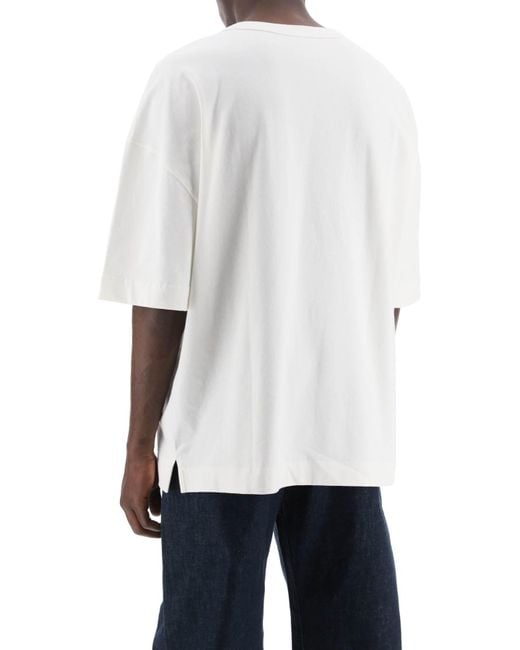 T-shirt boxy Lemaire pour homme en coloris White