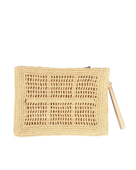 Tory Burch Metallic Ella Hand Crocheted Pouch