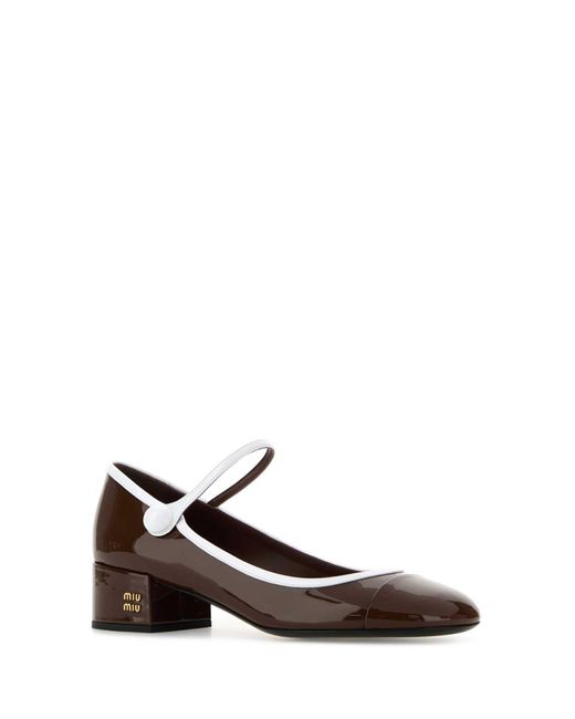 Miu Miu Brown Leather Pumps