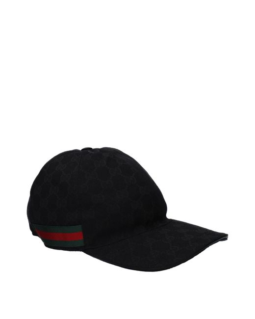 Cappelli Uomini Poliestere Neri di Gucci in Black da Uomo