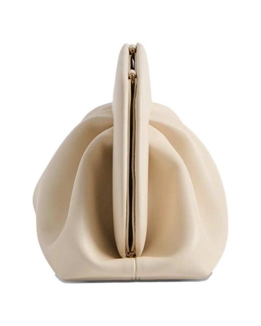 THEMOIRÈ Natural Bios Medium Clutch With Gathering