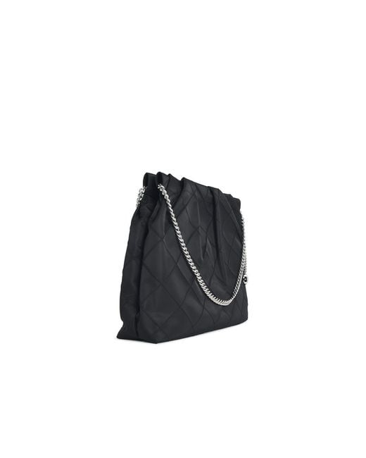 Tory Burch Black 'Fleming' Large Nylon Hobo Bag