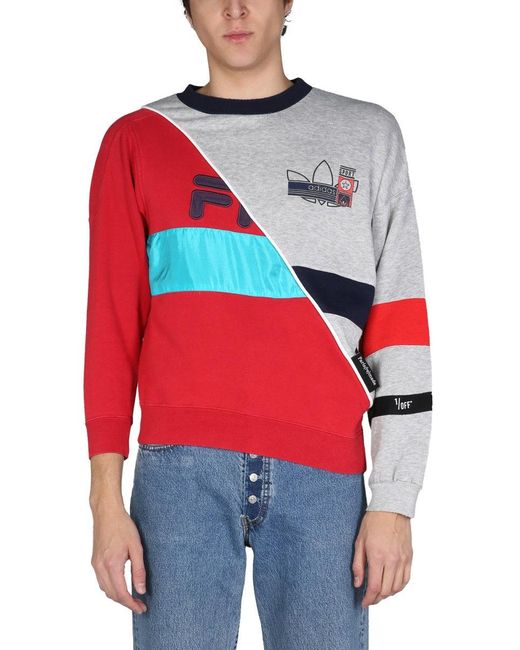 1/OFF Red Remade Wrangle Sweatshirt