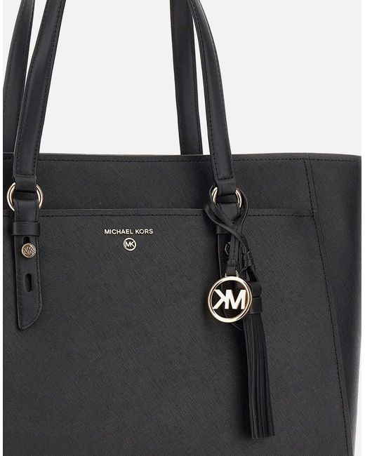LG MF TZ Tote Leather Shopper Sac Michael Kors en coloris Noir Lyst
