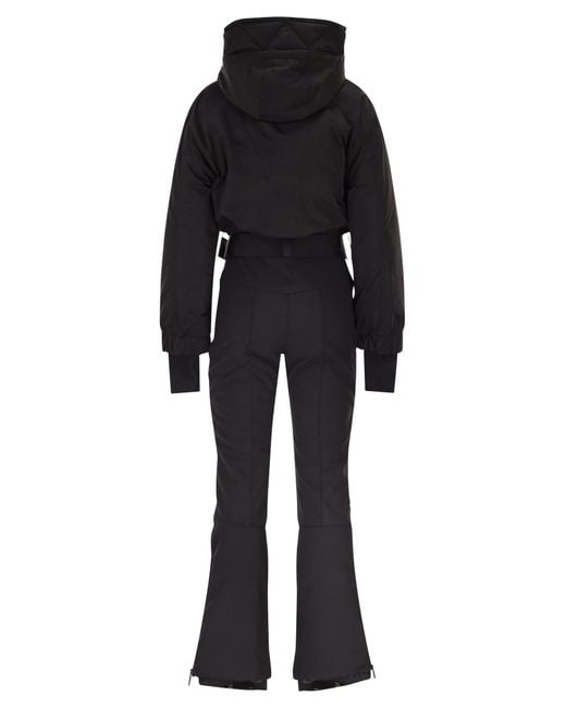 Moncler Black Padded Ski Suit With Hood