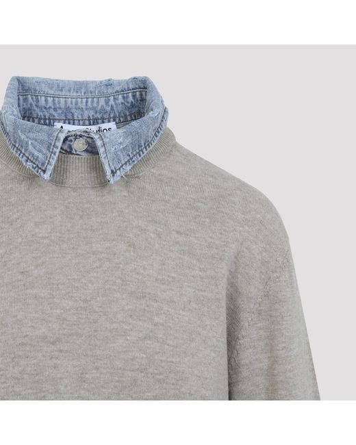 Suéter Acne de color Gray